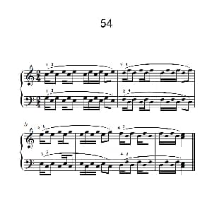 颤音练习 54 钢琴谱