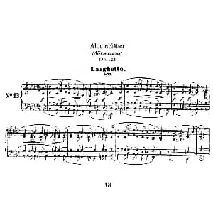 Albumblätter Op.124 钢琴谱 罗伯特 舒曼