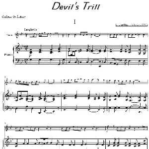 小提琴谱 | Devil's Trill I 小提琴 钢琴伴奏 塔蒂尼