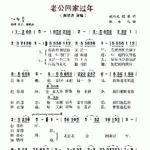 老公回家过年_歌谱投稿_词曲:施咏之 抚琴 施咏之
