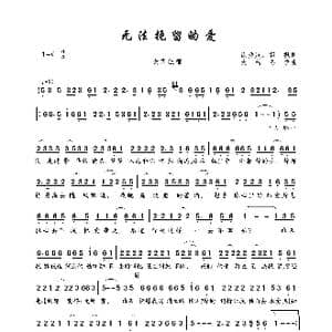 无法挽留的爱_歌曲简谱_词曲:徐晓岚 郭枫 大约冬季