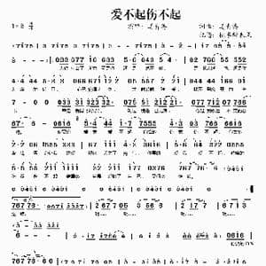 爱不起伤不起_歌谱投稿_词曲:姜青涛 姜青涛