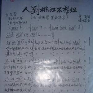 人到桃江不想归_歌谱投稿
