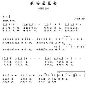 我的星星索_歌曲简谱_词曲:尹相涛 尹相涛