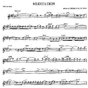 萨克斯谱 | MEDITATION