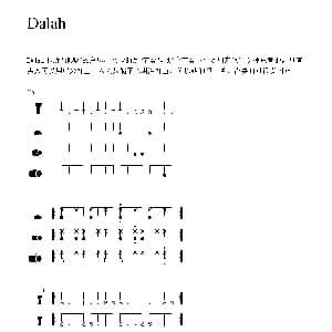 Dalah 非洲手鼓谱