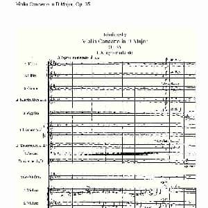 小提琴谱 | D大调小提琴协奏曲, Op.35第一乐章 一