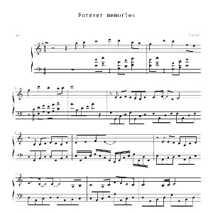 Forever memories 钢琴谱 W inds