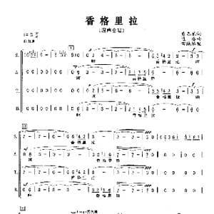 香格里拉_歌曲简谱_词曲:黄志龙 边洛