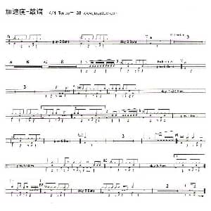 加速度 架子鼓谱