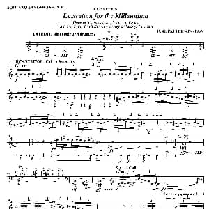 萨克斯谱 | Lustration for The Millennium 高音萨克斯独奏