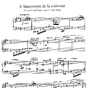 Impromptu De La Codorniz 钢琴谱 恩里克 格拉那多斯 Enrique Granados