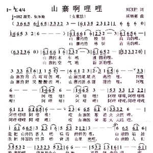 山寨啊哩哩_歌曲简谱_词曲:刘顶柱 杨培彬