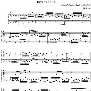 15首巴赫二部创意曲集 钢琴谱 巴赫