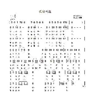 孤身天涯_歌曲简谱_词曲:叶兰心 江南雨