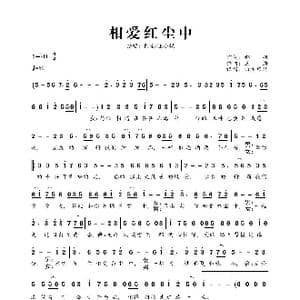 相爱红尘中_歌曲简谱_词曲:郝枫 王浩