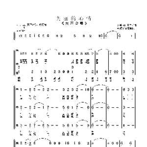 美丽的心情_歌曲简谱_词曲:张名河 孟庆云曲 朱顺宝合唱
