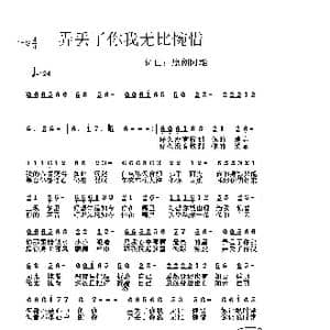 弄丢了你我无比惋惜_歌谱投稿_词曲:原创阿雄 原创阿雄