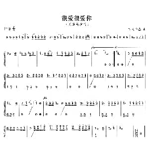 古筝谱 | 很爱很爱你