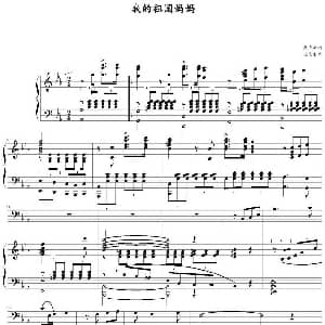 我的祖国妈妈 钢琴谱 施光南