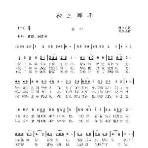 初三那年_歌曲简谱_词曲:孙国良 黄永杰