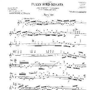 萨克斯谱 | 毛绒鸟奏鸣曲之一 须川展也的 Fuzzy Bird Sonata