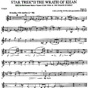 小提琴谱 | STAR TREK II THE WRATH OF KHAN