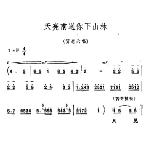 秦腔 祝福 唱腔选 天亮前送你下山林 贺老六唱段