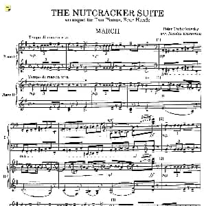 Nutcracker Op.71 芭蕾舞剧 胡桃夹子 钢琴谱 彼得 伊利奇 柴可夫斯基