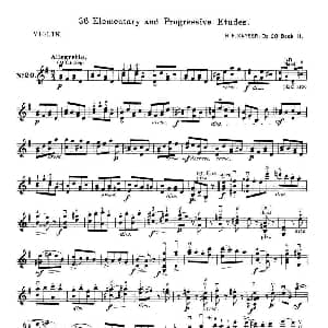 小提琴谱 | 开塞 KAYSER 36首小提琴练习曲之20