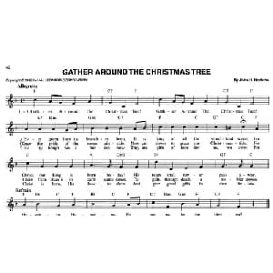 GATHER AROUND THE CHRISTMAS TREE_外国歌谱