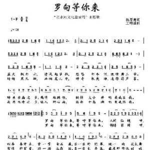 罗甸等你来_民歌简谱_词曲:杨厚爽 王绍盛