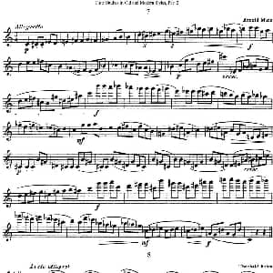 长笛曲谱 | 斯勒新老风格长笛练习重奏曲 第二部分 NO.7 NO.8 Siegfried Thiele S. 斯勒