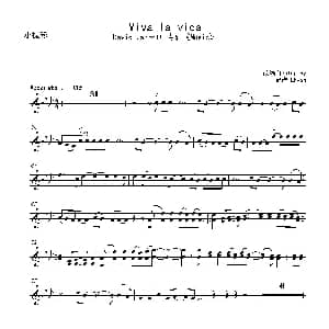 小提琴谱 | Viva la vida Lhyon记谱