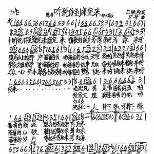 听说你到康定来_歌谱投稿_词曲:王铁栓 5号