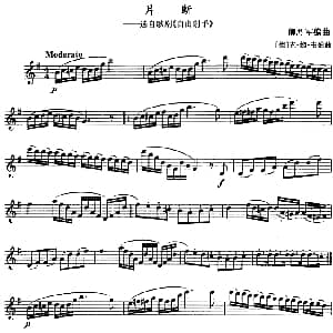 片断 选自歌剧 自由射手 单簧管 德 克 姆 韦伯曲 卿烈军编曲