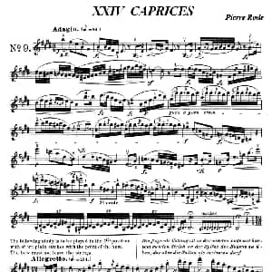 小提琴谱 | 24首小提琴练习曲之9 罗德