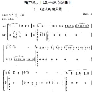 巴乌十级考级曲目 迷人的葫芦箫 杨建生