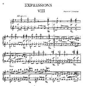 Expressions 钢琴谱 亚历山大 齐尔品 Alexander Tcherepnin