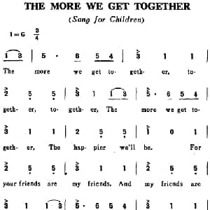 THE MORE WE GET TOGETHER 英国 _外国歌谱