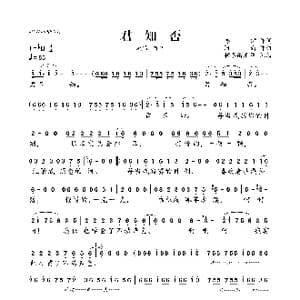 君知否_歌曲简谱_词曲:亦伊 阿南