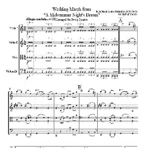 小提琴谱 | A Midsummer Night's Dream 弦乐四重奏