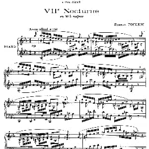 Eight Nocturnes 钢琴谱 弗朗西斯 普朗克