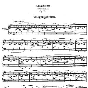 Albumblätter Op.124 钢琴谱 罗伯特 舒曼