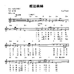 电子琴谱 | 嘎达梅林 弹唱谱