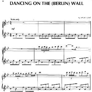 Dancing On The Berlin Wall 钢琴谱 大卫.蓝兹