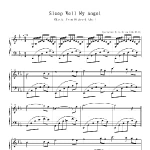 Sleep Well My Angel 钢琴谱 Richard Abel