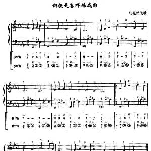 手风琴谱 | 钢铁是怎样炼成的 线简谱对照 带指法版 乌克兰民歌