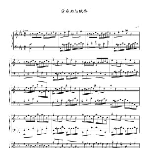 前奏曲与赋格 钢琴谱 心兰