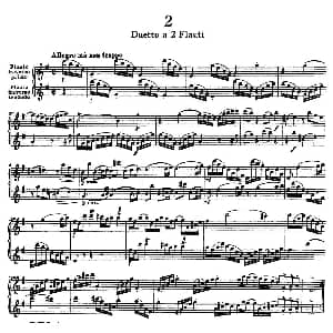 萨克斯谱 | Six Duets 6首二重奏 2 W.F.巴赫